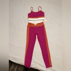 Wilo the label sport bra and leggings. New newer worn. Size M